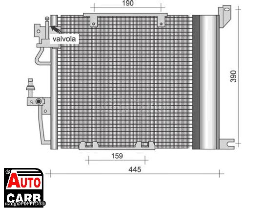 Ψυγείο A/C MAGNETI MARELLI 350203256000 για PORSCHE 911 1997-2005, RENAULT KANGOO 1997-, RENAULT MASTER 1998-