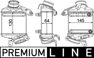 Ψυγείο αέρα υπερπλήρωσης BMW 5 (F10), 5 (F11), 5 GRAN TURISMO (F07), 6 (F12), 6 (F13), 6 GRAN COUPE (F06), 7 (F01, F02, F03, F04), X5 (E70), X5 (F15, F85), X6 (E71, E72) 3.0H/4.4/4.4H 10.07-0