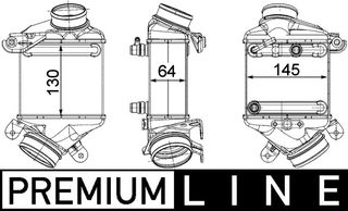 Ψυγείο αέρα υπερπλήρωσης BMW 5 (F10), 5 (F11), 5 GRAN TURISMO (F07), 6 (F12), 6 (F13), 6 GRAN COUPE (F06), 7 (F01, F02, F03, F04), X5 (E70), X5 (F15, F85), X6 (E71, E72) 3.0H/4.4/4.4H 10.07-0