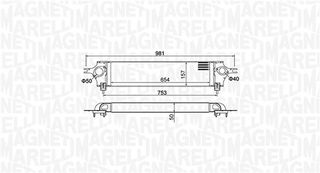 Ψυγείο αέρα υπερπλήρωσης NISSAN QASHQAI I 1.5D/2.0D 11.06-12.13
