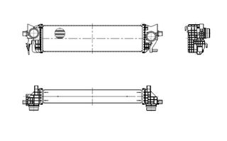 Ψυγείο αέρα υπερπλήρωσης VOLVO S60 III, S90 II, V60 I, V60 II, V90 II, XC60 II, XC90 II 2.0/2.0D/2.0H 09.14-