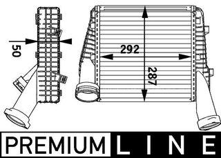 Ψυγείο αέρα υπερπλήρωσης AUDI Q7; PORSCHE CAYENNE; VW TOUAREG 2.5D/3.0D/4.2D 01.03-