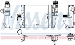 Ψυγείο αέρα υπερπλήρωσης  HONDA HR-V 1.5/1.6D 08.15-