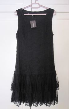 Μαύρο δαντελένιο φόρεμα, καινούργιο με καρτελάκι