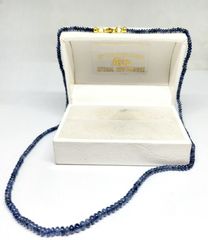 Χειροποίητο Κολιέ με χρυσό Κ14 κούμπωμα και ημιπολύτιμους λίθους Blue Sapphire Α9096 ΤΙΜΗ 210 ΕΥΡΩ