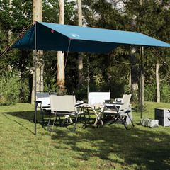 vidaXL Μουσαμάς Κάμπινγκ Αδιάβροχος Μπλε 360 x 294 εκ.