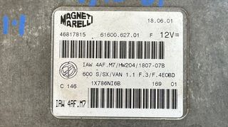 ΕΓΚΕΦΑΛΟΣ ΚΙΝΗΤΗΡΑ ΣΕΤ ΜΕ ΚΛΕΙΔΙ 46817815 IAW4AF.M7 FIAT SEICENTO IAW 4AF.M7 IAW4AFM7 46817815 61600.627.01-thumb-1