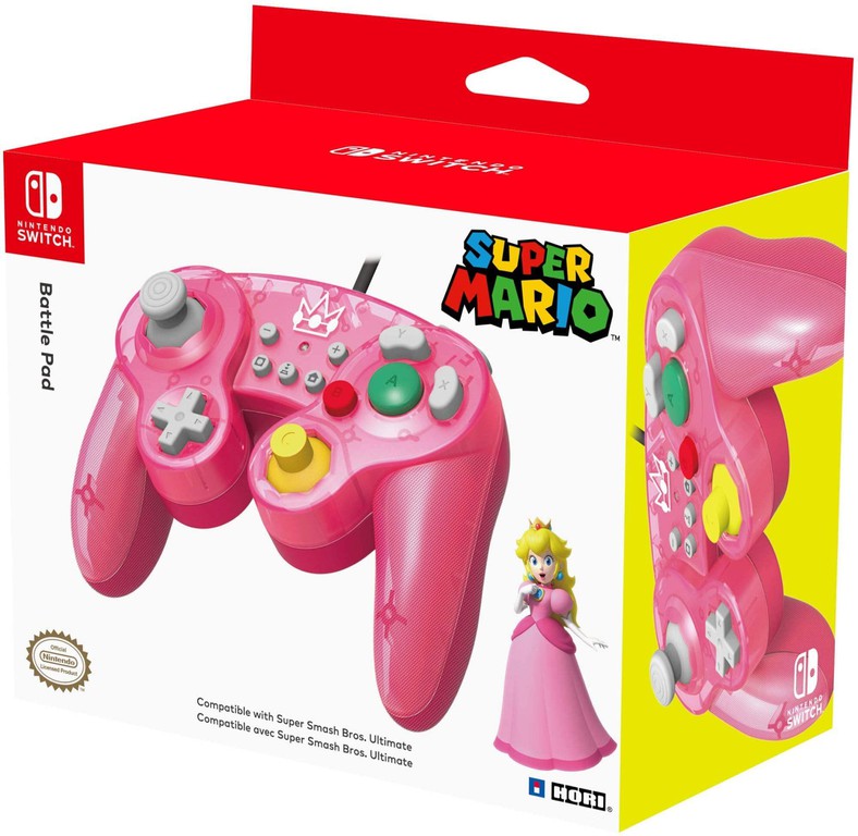 Super Smash Bros Gamepad - Peach / Nintendo Switch