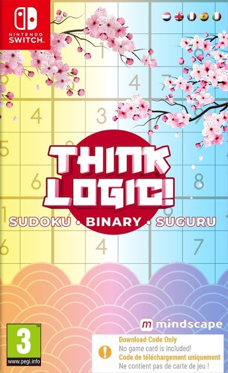 Think Logic! Sudoku - Binary - Suguru (Code in Box) / Nintendo Switch