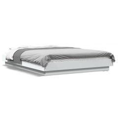Πλαίσιο Κρεβατιού με Φώτα LED Λευκό 120x200 εκ.Επεξ. Ξύλο 3281105