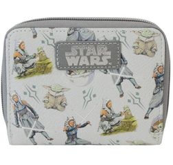 Funko Disney: Lucas Star Wars - Ahsoka Grogu All Over Print Zip Around Wallet