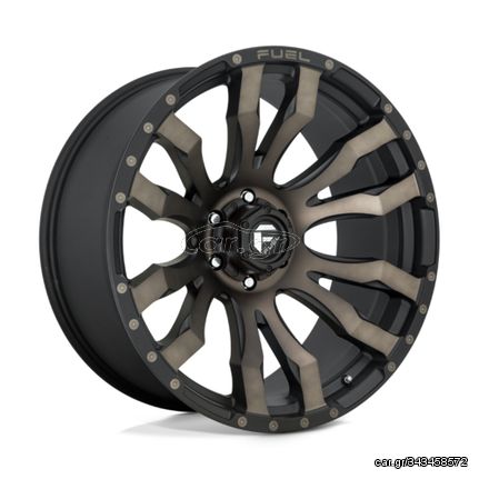 Fuel 1PC D674 Blitz Matt Black Double Dark Tint 20x10 4X4