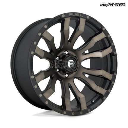 Fuel 1PC D674 Blitz Matt Black Double Dark Tint 18x9 4X4