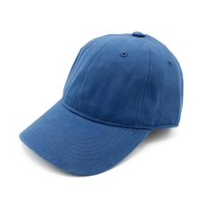 Strapback Jockey Hat Washed Denim Blue  - 12852-BL