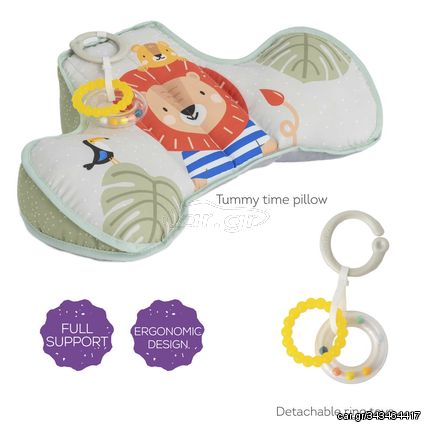 Μαξιλάρι Δραστηριοτήτων Με Μασητικό Και Κουδουνίστρα Tummy Time Pillow Taf Toys T-12895