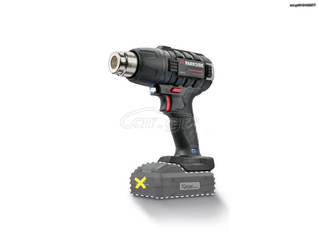 ΠΟΛΥ ΙΣΧΥΡΟ!!!! PARKSIDE PERFORMANCE 20 V ασύρματο πιστόλι θερμού αέρα »PPHLGA 20-Li A1«, χωρίς μπαταρία και φορτιστή