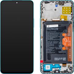 LCD Display Module for Honor 90 Lite / X8a, with Battery, Cyan Lake 0235AEUJ Service Pack