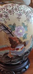 Βίντατζ χειροποίητο ψηλό βάζο με καπάκι Satsuma Κίνας