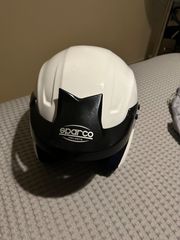 Κράνος Open Face Helmet 2017 Sparco AIR PRO RJ-3  με λιγμένη Homologation σε άριστη κατάσταση 