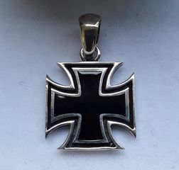 Knights Templar Cross Pendant Sterling Silver 925