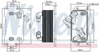 Ψυγείο λαδιού  VOLVO S60 II, S80 II, S90 II, V40, V60 I, V70 III, XC40, XC60 I, XC70 II 1.5/2.0 09.13-