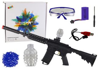 Electric Water Bullet Gun, Arrows, Glasses, Black