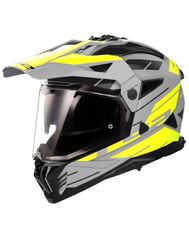 LS2 MX702 Pioneer II Namib Matt Grey/H-V Yellow