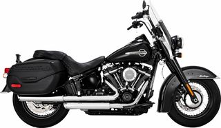 Κωδ.295034 Vance Hines τελικά εξάτμισης Twin Slash Round 16379 για Harley Davidson FLHCS 1868 ABS 18-23 τηλ.215-215-8211