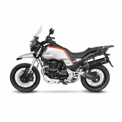 Κωδ.295293 Leovince τελικό εξάτμισης LV One Evo Black Edition Round Slant-Cut 14348EB για MOTO GUZZI V85 850 TT 19-24 τηλ.215-215-8211