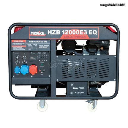 Γεννήτρια βενζίνης 13,7 KVA MIYAKE ΗΖΒ 12000E3 EQ ATS Ready Τετράχρονη Αερόψυκτη 380V με Μίζα ( 202333 )