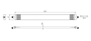 Ψυγείο λαδιού MERCEDES VIANO (W639), VITO / MIXTO (W639), VITO (W639) 2.0D-3.7 09.03-