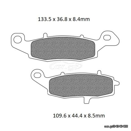 Τακάκια Σετ BRAKING Για KAWASAKI VERSYS 650cc KLE (LE650C) 2009 2010 2011 2012 2013