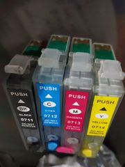 Refillable Ink Cartridge 0711 0712 0713 0714 for Epson bx300f