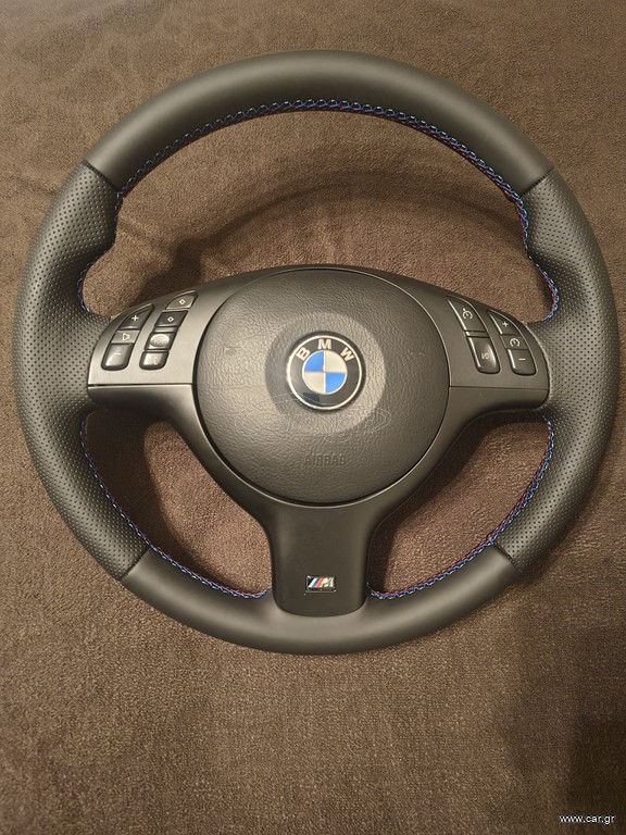 Τιμόνι E46 Μ με ραφές Μ.