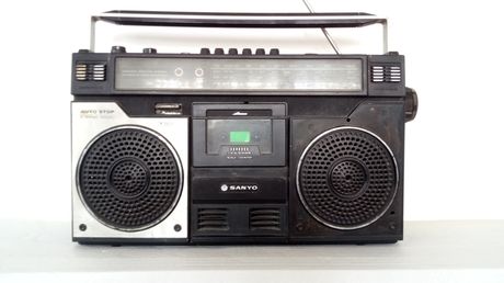 Sanyo M 4100 Ghetto Blaster Stereo Boombox (Made in Japan)