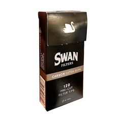 ΦΙΛΤΡΑ SWAN EXTRA SLIM 5.7mm ΜΕ ΑΝΘΡΑΚΑ 120 ΤΕΜ