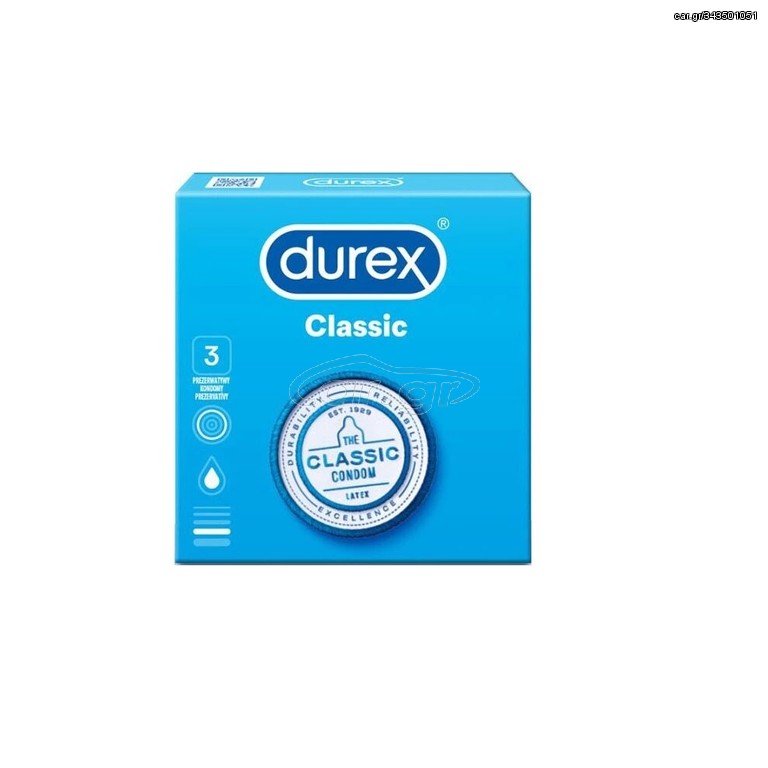 ΠΡΟΦΥΛΑΚΤΙΚΑ DUREX CLASSIC ΣΥΣΚ 3`