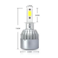 Λάμπα Led C6 H3 36Watt 6500K 12V DC πλήρες set （Τιμή Ζεύγους)-thumb-2