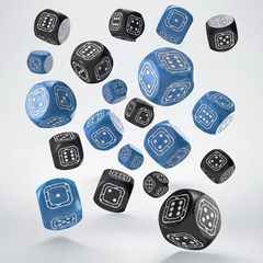 Fortress Compact D6 Dice Set Black&Blue; (20)