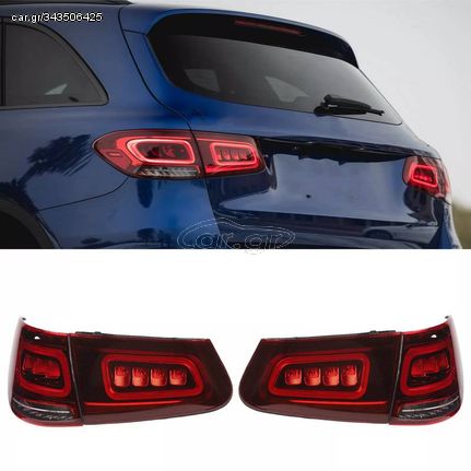 Πισινά Φανάρια Set Για Mercedes-Benz GLC C253X253 Pre-Face To Facelift Look Full Led Bar Carner