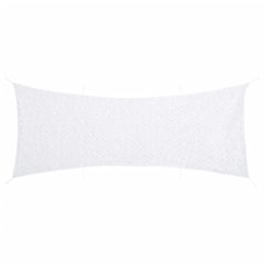 vidaXL Δίχτυ Σκίασης Παραλλαγής Λευκό 721x294 εκ. με Σάκο Αποθήκευσης