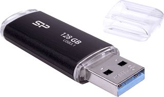SILICON POWER USB Flash Drive Blaze B02, 128GB, USB 3.2, μαύρο