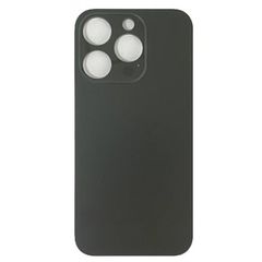 Καπάκι Μπαταρίας  με Αυτοκόλλητη Ταινία Apple iPhone 15 Pro Max (6.1") Back Cover Glass Black
