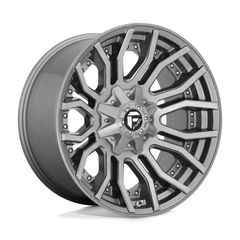 Fuel 1PC D713 Rage Platinum Brushed Gun Metal Tinted Clear 20x10 4X4