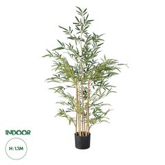 GloboStar® Artificial Garden BAMBOO 20034 Τεχνητό Διακοσμητικό Φυτό Μπαμπού Υ130cm