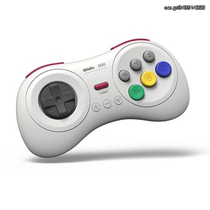 8Bitdo M30 Bluetooth Ασύρματο Gamepad για Android / PC / Switch Λευκό