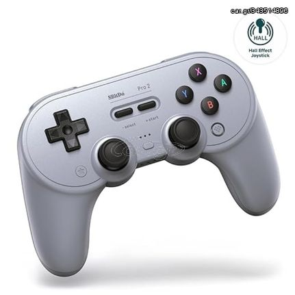 8Bitdo Pro 2 Gamepad Hall Effect Version - Bluetooth and Type C - Nintendo Switch/PC/MAC/Android/Raspberry Gray