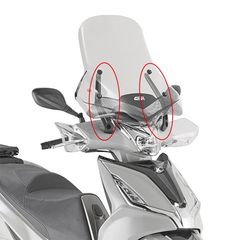 ΒΑΣΕΙΣ ΠΑΡΜΠΡΙΖ D6114KIT Agility 300 R16 (19  20)  Kymco GIVI