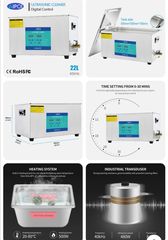Ultrasonic Cleaner Μηχανήματα Καθαρισμού με Υπερήχους 600ml/800ml/2L/3L/6L/15L/30L Αμερικανικής Κατασκευής-thumb-11
