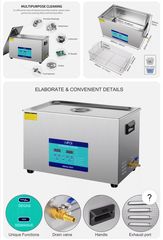 Ultrasonic Cleaner Μηχανήματα Καθαρισμού με Υπερήχους 600ml/800ml/2L/3L/6L/15L/30L Αμερικανικής Κατασκευής-thumb-13
